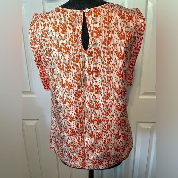 Loeffler Randall Silk Print Blouse Size 2 - Picture 2 of 10